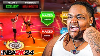My 6'2 SHARPSHOOTING SHOT CREATOR IS ONE OF THE MOST FUN SHOOTING BUILDS in NBA 2K24..