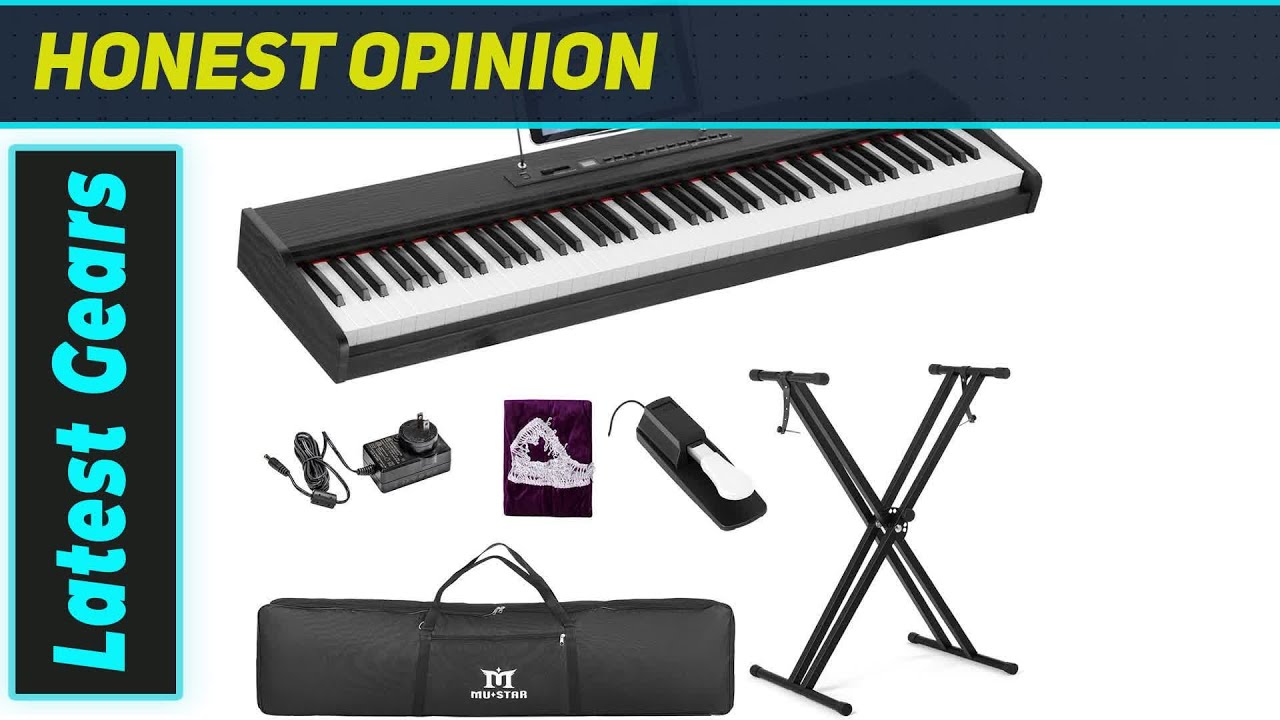 MUSTAR 88 Key Digital Piano: Great for Beginners