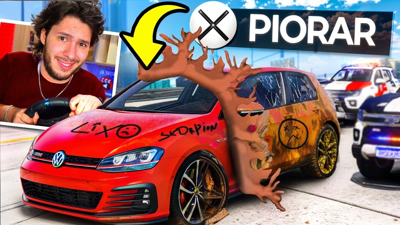 Dei FUGA com carro que FICA PIOR!! (Gta 5 rp)