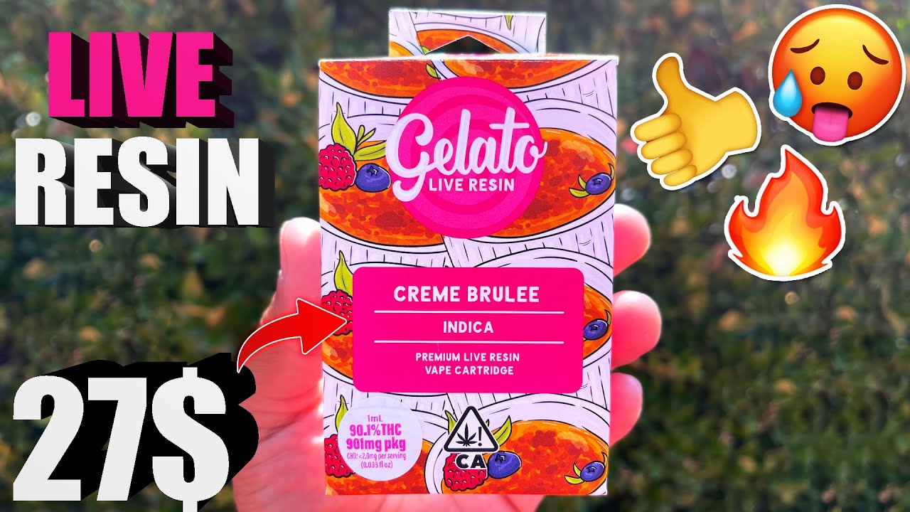 This CRÈME BRÛLÉE was very CREAMY… | Gelato Live Resin l Cheap carts #67