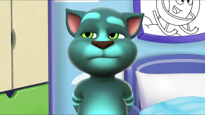 Video 10619501: talking tom cat, talking tom cat funny, playing talking tom