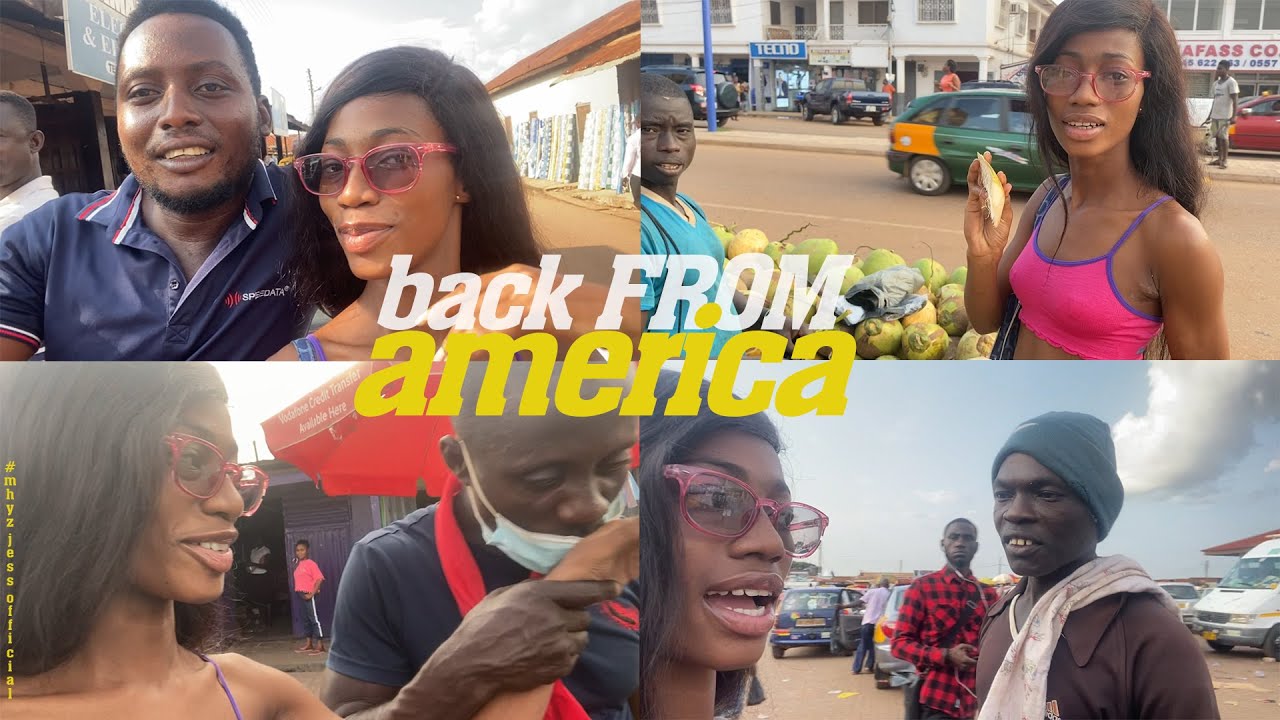 Acting Americana in sunyani 😂❤️.ft my cousin.