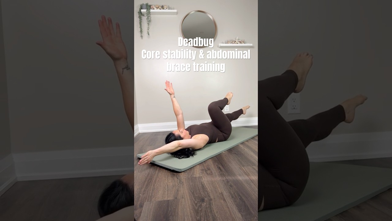 Dead Bug | Beginner Core Stability, Abdominal Bracing & Spinal Support