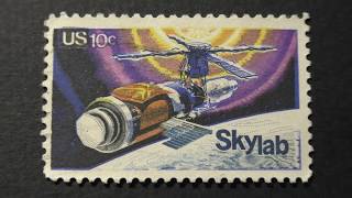 Postage stamp. USA. Skylab. Price 10 cents.