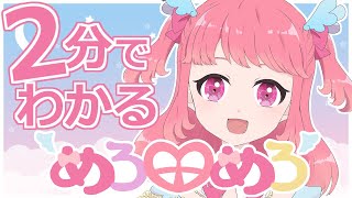 「【新人Vtuber】アイドルめろ田めろです！【自己紹介】」のサムネイル