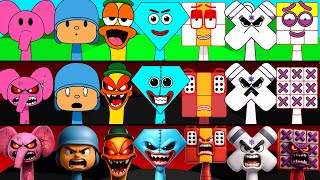 New Incredibox Sprunki Oc Phase 1 To Phase 3 Diamond, Elly, Nina, Pocoyo, X Alphabet, Twelve, Pato