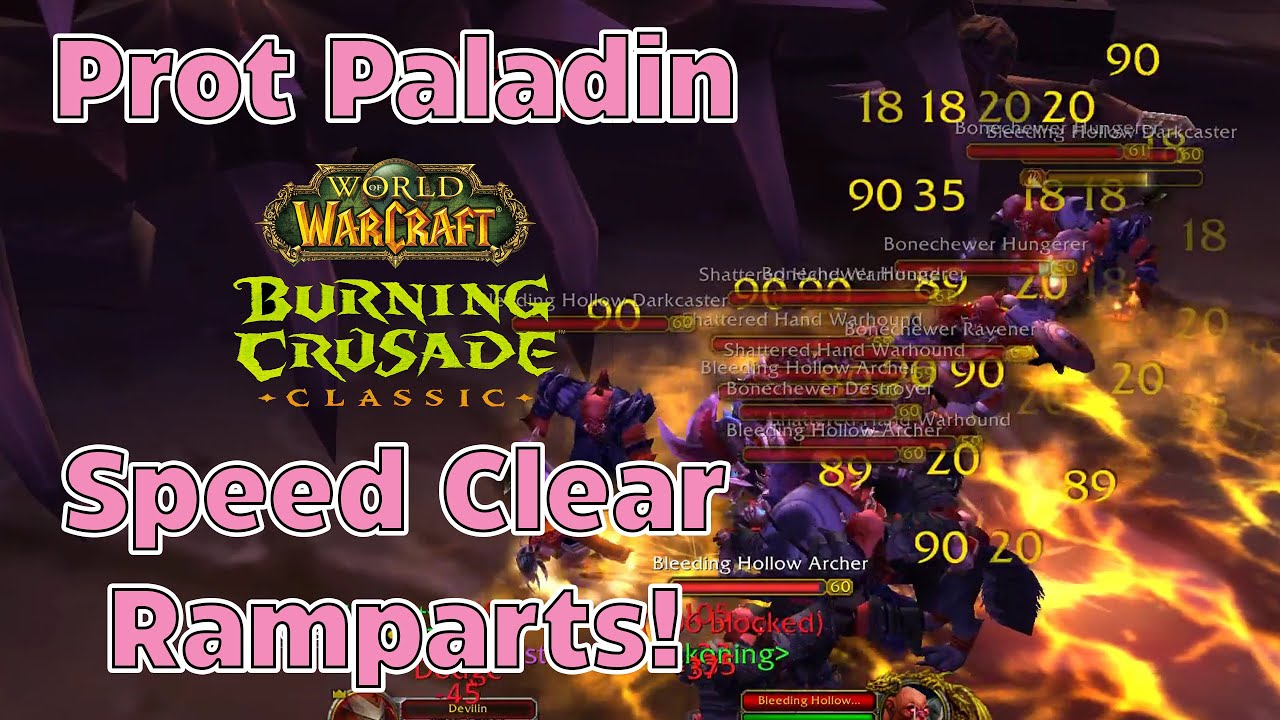 TBC Beta Prot Paladin is INSANE! 12 min Speed Clear Hellfire Ramps