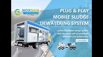 Norsen Separation | Mobile Dewatering System and Plug & Play Sludge Treatment Solutions
