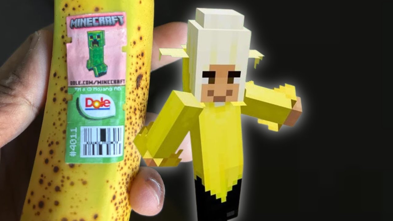 DOLE x MINECRAFT BANANA SKIN!!!