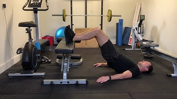 Bench Hamstring Bridge Isometric