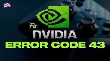 Fix NVIDIA Graphic Card Code 43 | Windows Has Stopped This Device Because It Has Reported Problem