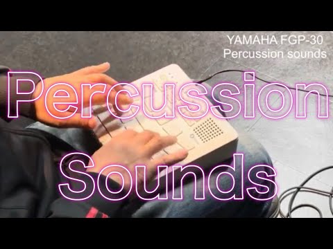 珍しいパーカッション音源だけ紹介 / YAMAHA FGP-30 - YouTube