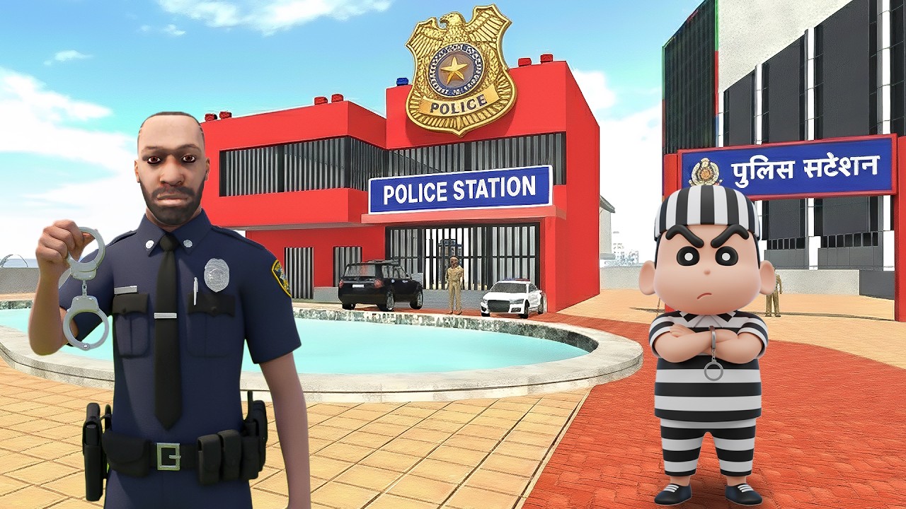 Franklin Change House To Police House in INDIAN BIKES DRIVING 3D