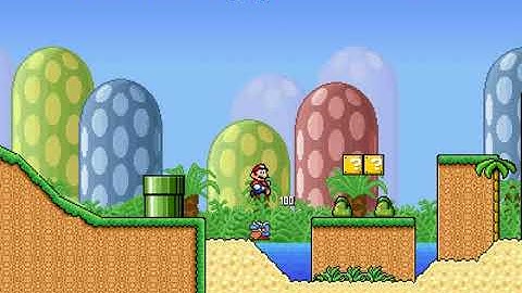 SMBX 1.4.5 Custom Level: Palmtree Hills (World 1-1)