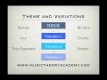 Music theory lesson  theme and variations