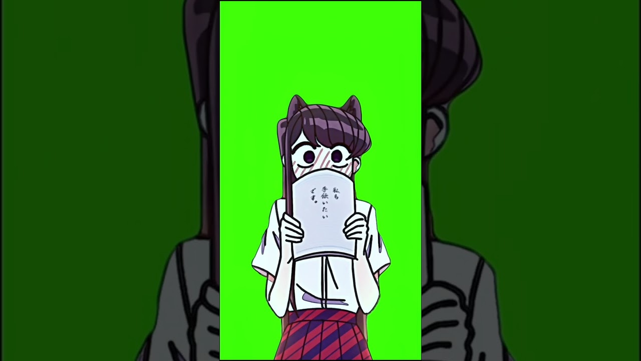 Anime Green Screen - Komi Shouko 