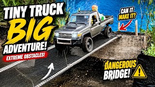 RC Truck Small Adventure on Extreme Obstacles!