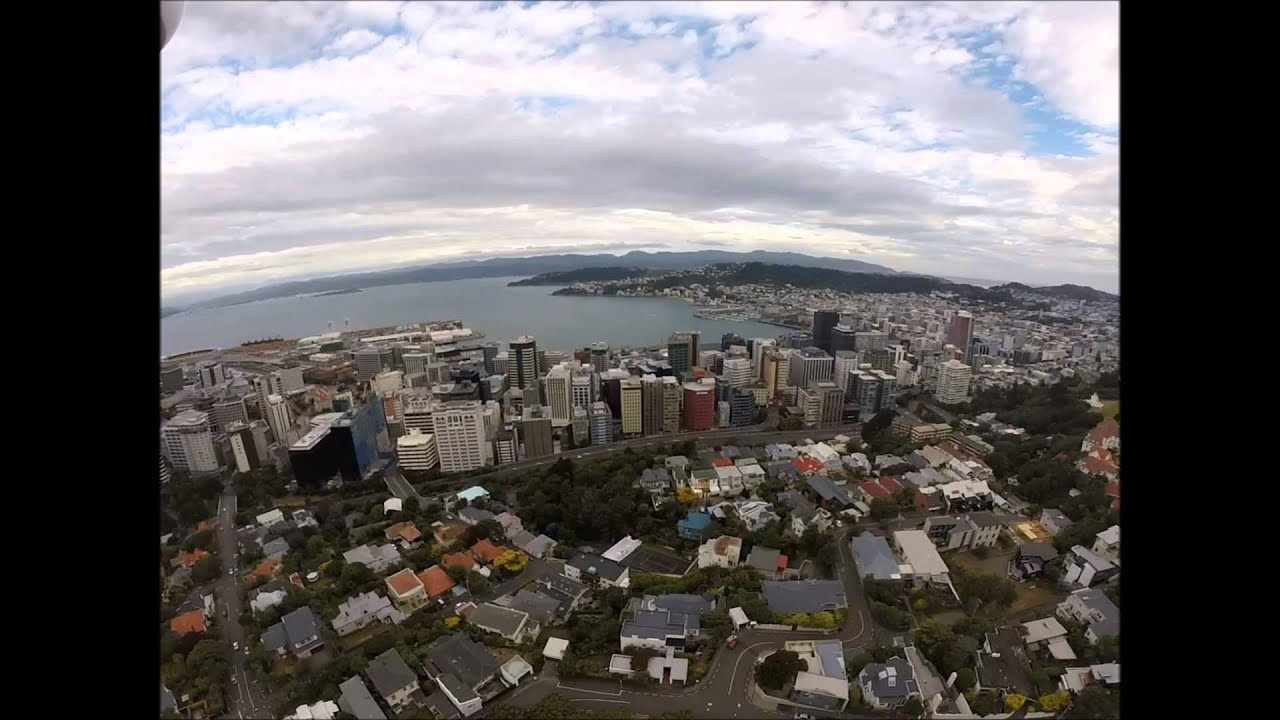 Wellington, New Zealand - Aerial View from the back