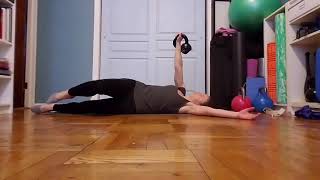 Sidelying kettlebell press