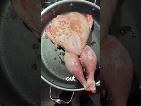 The CHICKEN is ready to be CRISPY!