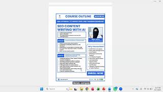 B.44 Seo Content Writing Lec#1 | By Miss Alina