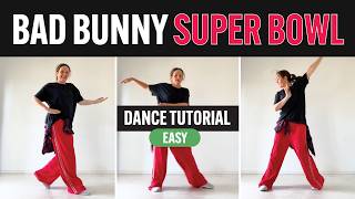 Bad Bunny “NUEVAYoL” Super Bowl Dance Tutorial 🔥 | Reggaeton Choreography Breakdown
