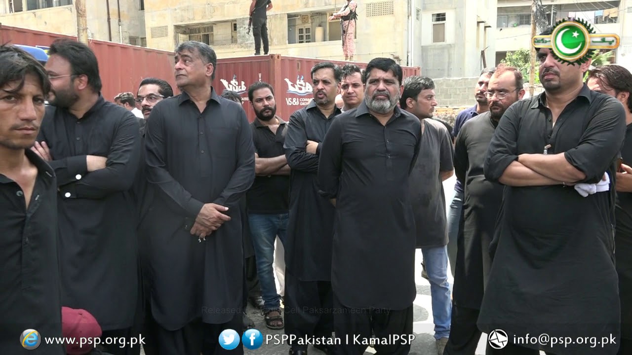 Chairman PSP Mustafa Kamal attended the main Ashura procession 10.09.19