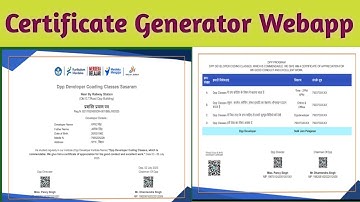 How to Make Certificate Generator in Web App Using Google Sheet and Html