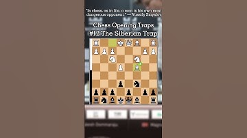 Siberian Trap — Opening Chess Traps #12