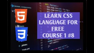 CSS COURSE 1 | FOR BEGINNERS | # 8 | LEARN CSS