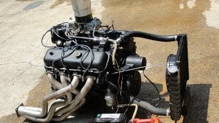 HOT RAT ROD 454 ENGINE START UP ON GROUND ~ "INSANE CAM" "OPEN HEADERS" ~ "REDNECK ENGINEERING"