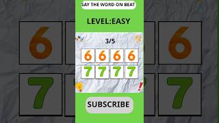 Say The Word On Beat Challenge | Level 1 - 5 |