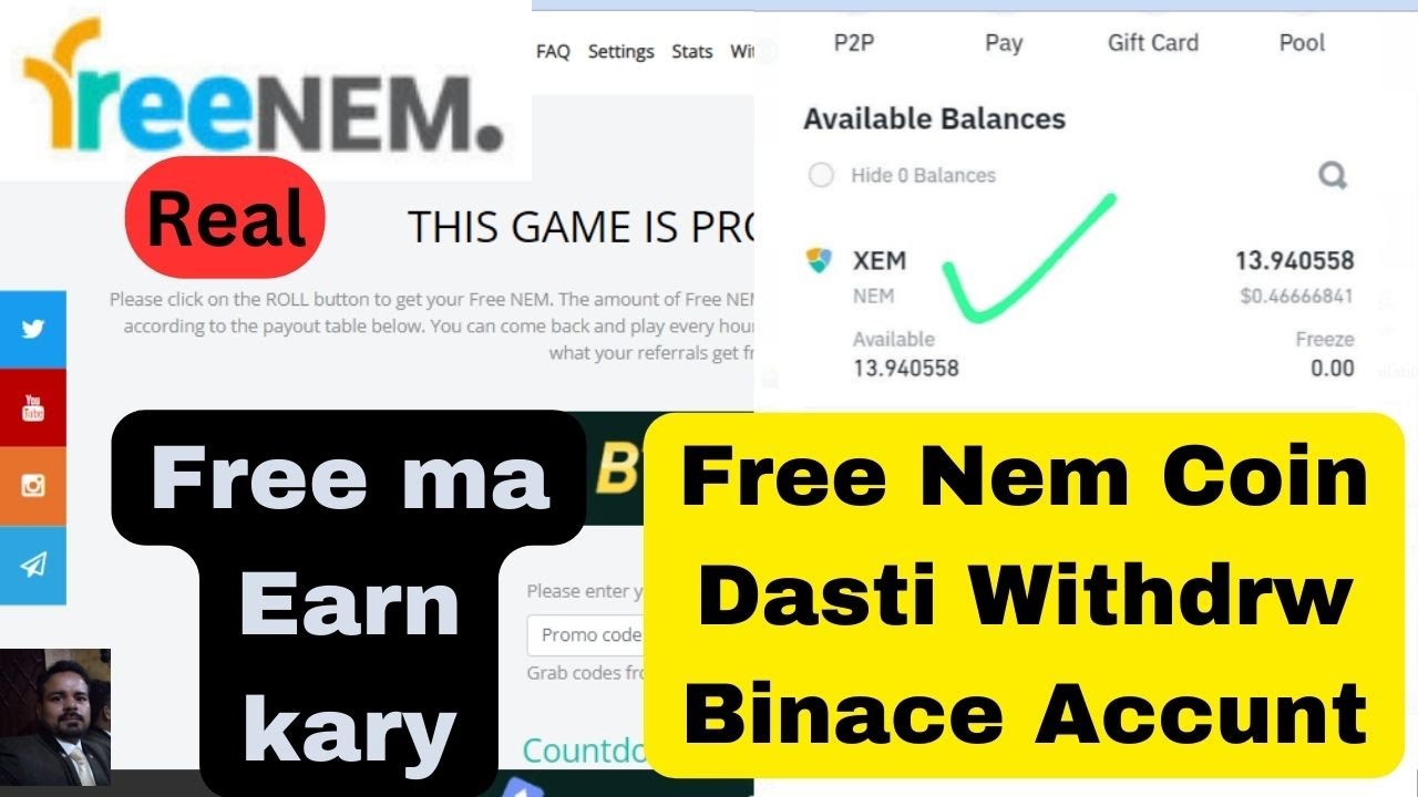 freenem Earn daily coin II free Coin No investment free claim nem coin II Free XEM Payment Proof