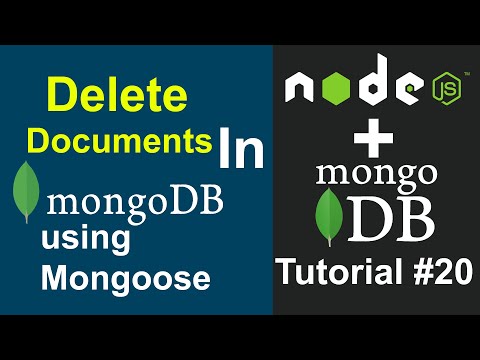 MongoDB Tutorial #20 - MongoDB Delete the Documents using Mongoose in MongoDB in Hindi