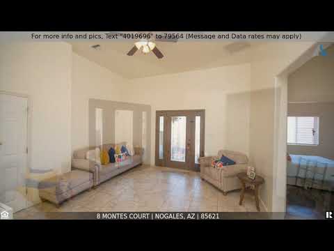 8 Montes Court, Nogales, AZ home video tour