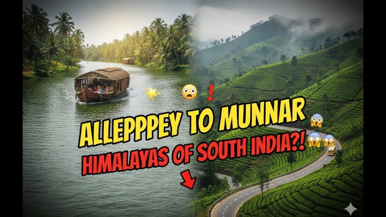 S1E5  - From Backwaters to Blue Hills | Alleppey ➝ Munnar | 1,700 kms solo Road Trip