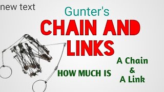 Chain and Links | Length of a Chain | Length of one Link |