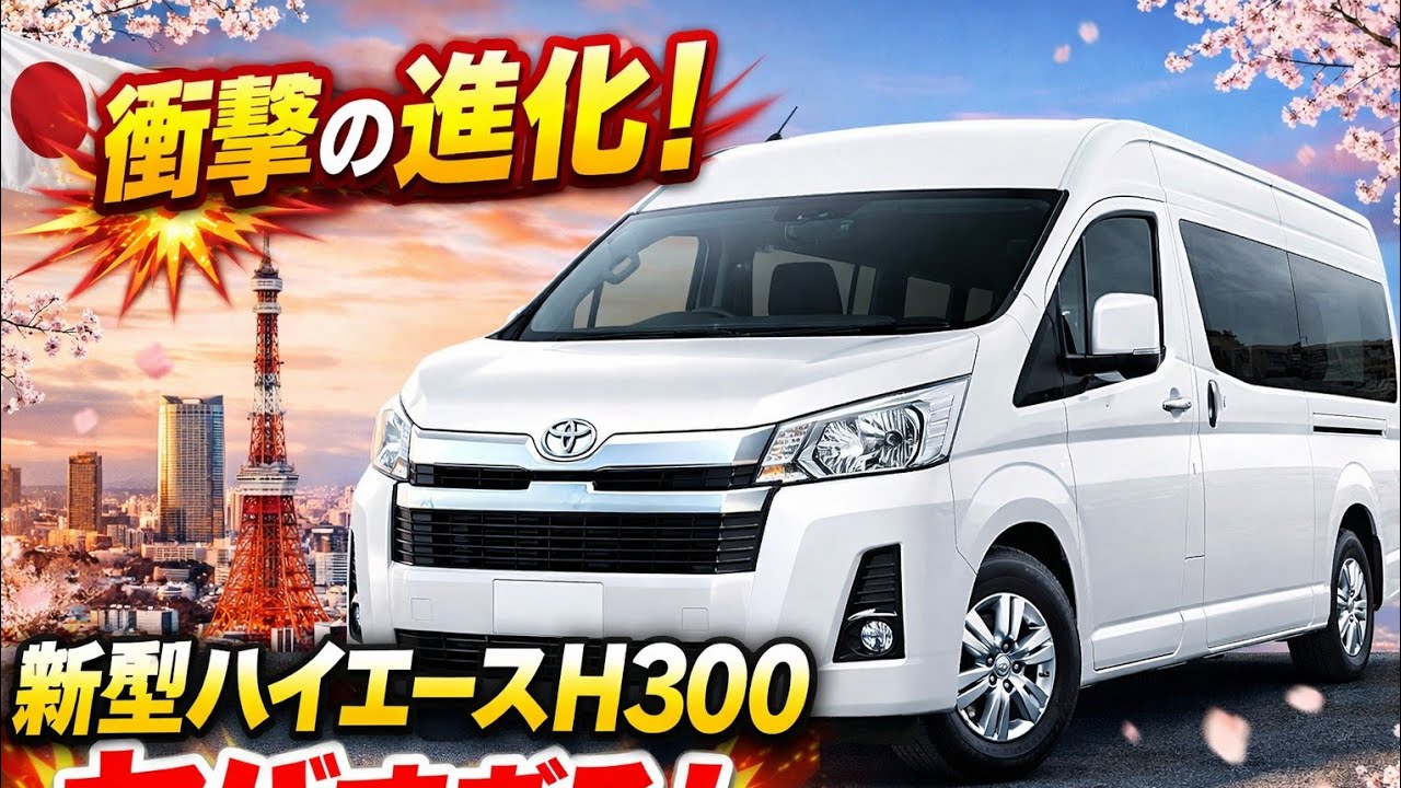 【衝撃】新型トヨタ・ハイエースH300が別次元すぎる