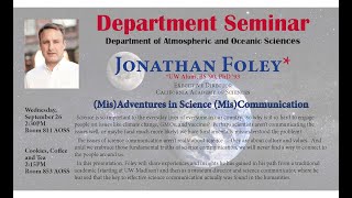 UW-AOS Department Seminar - Sept 26, 2018
