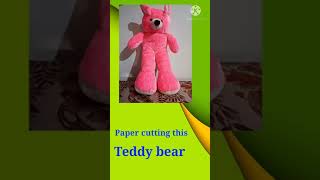 teddy bear pattern...how to make teddy bear draft at home..#shorts