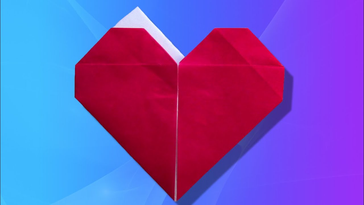 Origami facile 💌 Pochette 💗 « Cœurs » YouTube