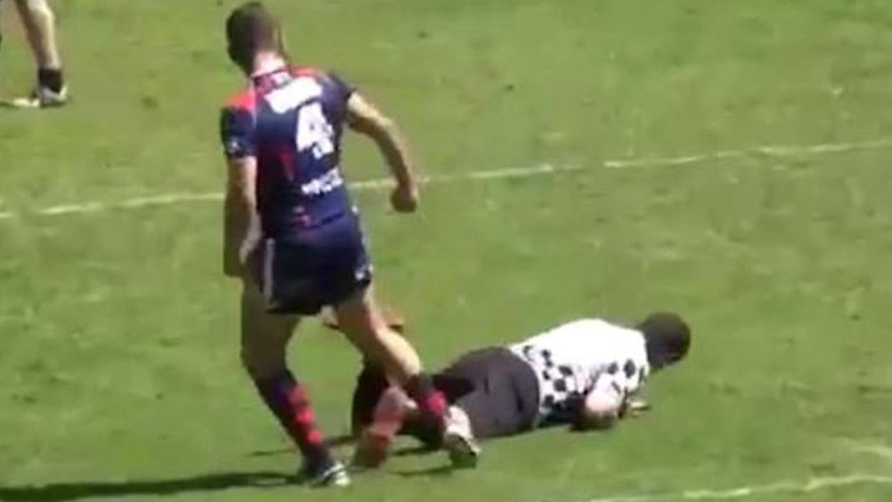 Rugby Player Brutally Knocks Out Referee YouTube