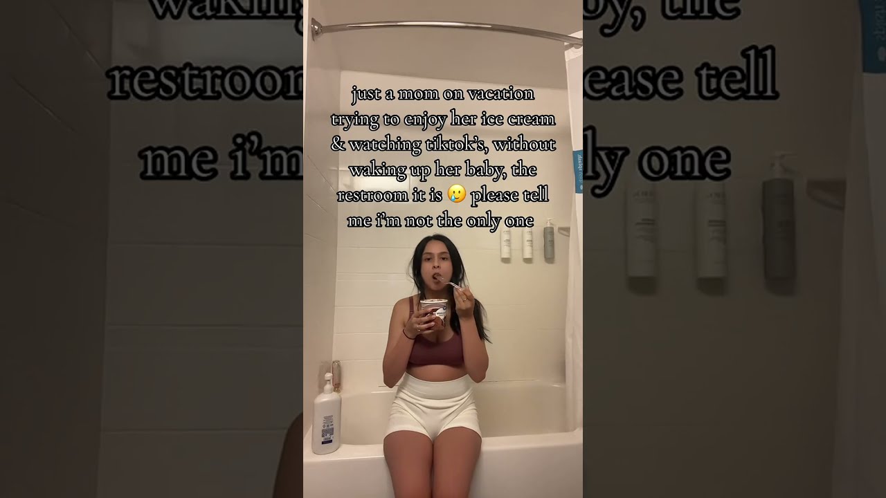 Hiding In The Bathroom Shh Sleepingbaby Bequiet Funny Momlife Fok