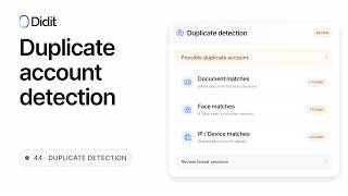 Duplicate Account Detection in KYC — Same Face, Same ID, Same Device