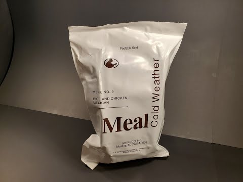 2019 MCW Mexican Chicken & Rice Cold Weather MRE Review Meal Ready to Eat Tasting Test