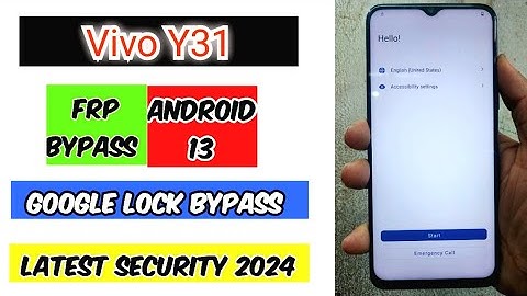 Vivo Y31 ANDROID 13 FRP BYPASS WITHOUT COMPUTER | Latest Security  2024 #frpbypass #google