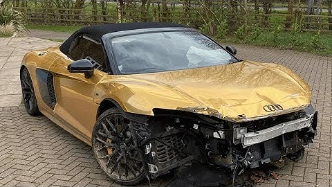 Audi R8 accident at almost 300 km/h, Audi kerosene crash