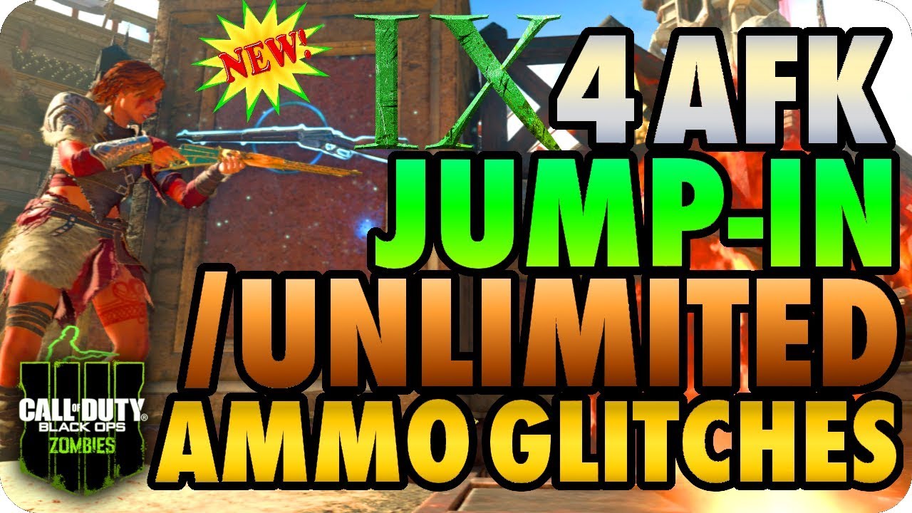 BO4 Zombie Glitches: 4 AFK Jump-In/Unlimited Ammo Glitches "IX Zombie Glitches"