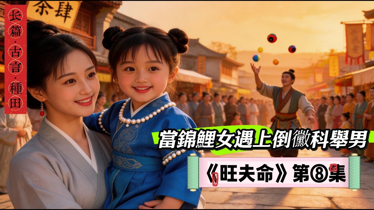 8.長篇小說《旺夫命》第八集：書接上回，衛郎擢任承君命，嬌囡誕世啟新程；毛蛋執筆謀生計，稚子伴讀入宮廷。 宦海浮沉明善惡，家風高下見初心；稚語驚醒迷罔客，塵緣冷暖映人心。