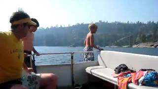 Nate and JR Jumping in at PineCrest Lake